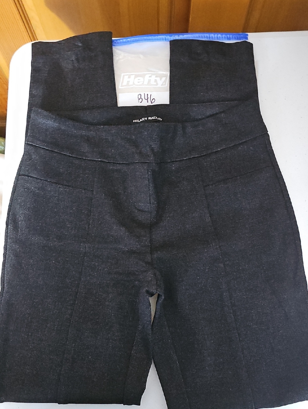 Hilary Radley Black High-Waist Ponte Dress Pants 5BIN B46